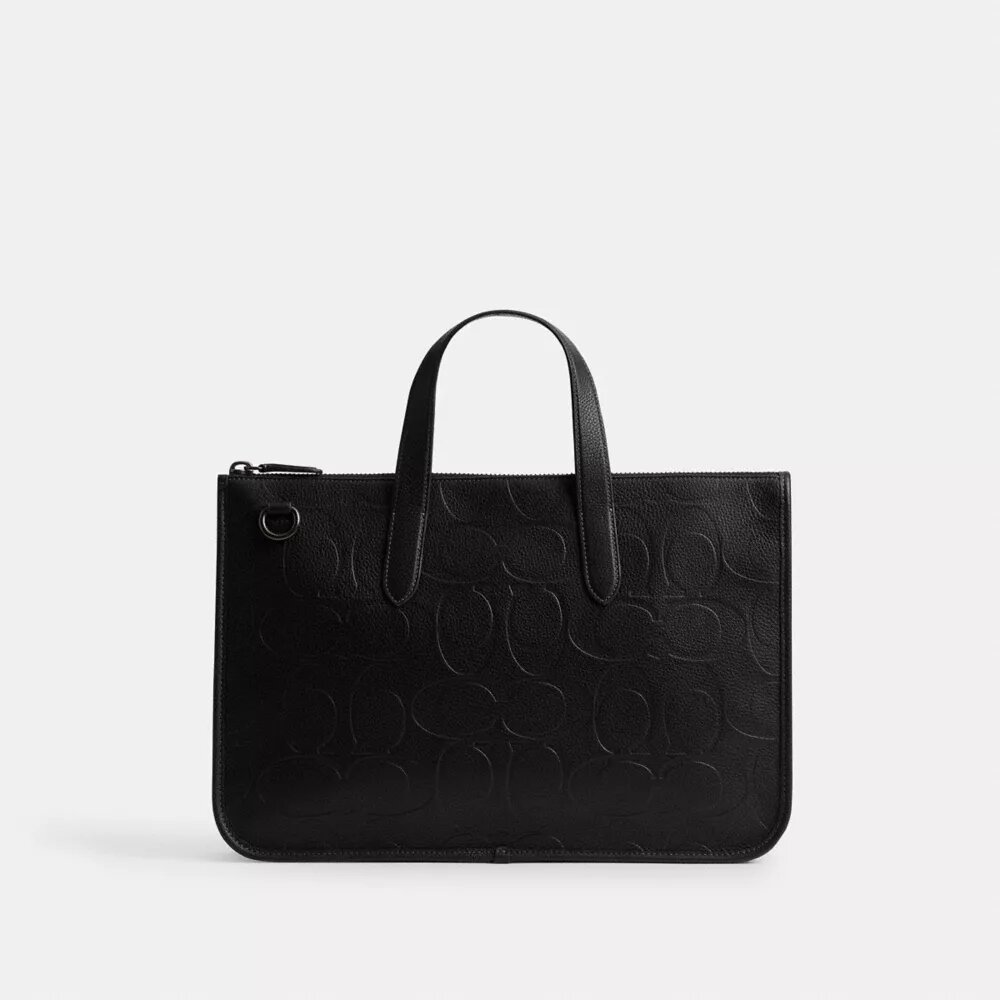 Bolso de trabajo Isaac en piel Signature Maxi