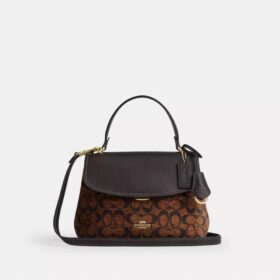 Bolso Emory con asa superior en chenilla exclusiva