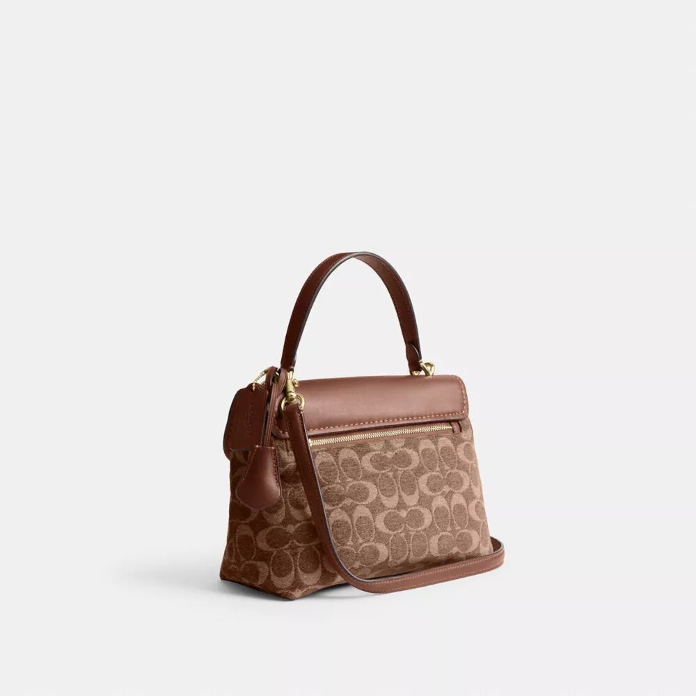 Bolso Emory con asa superior en chenilla exclusiva