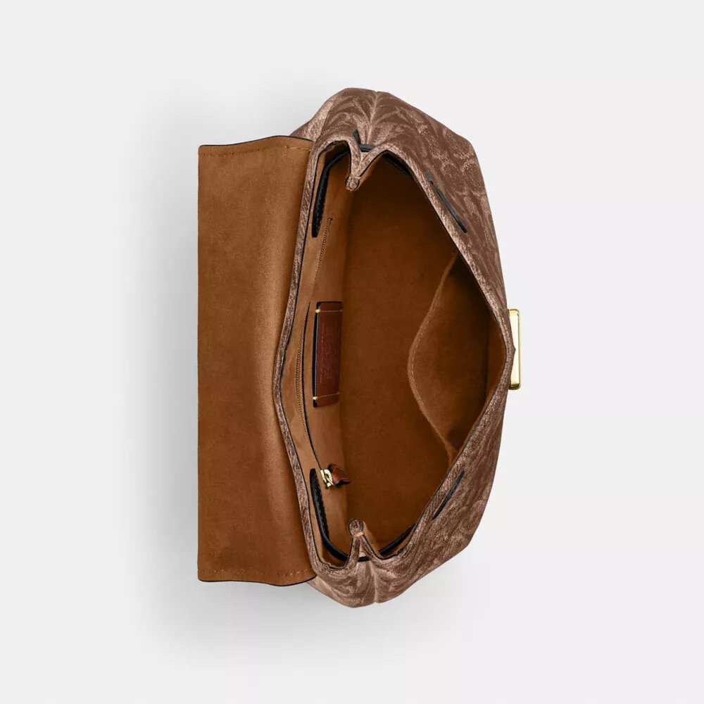 Bolso Emory con asa superior en chenilla exclusiva