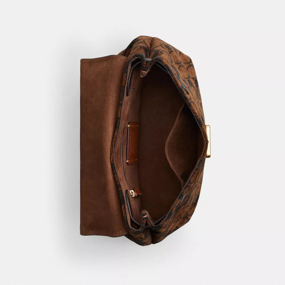 Bolso Emory con asa superior en chenilla exclusiva