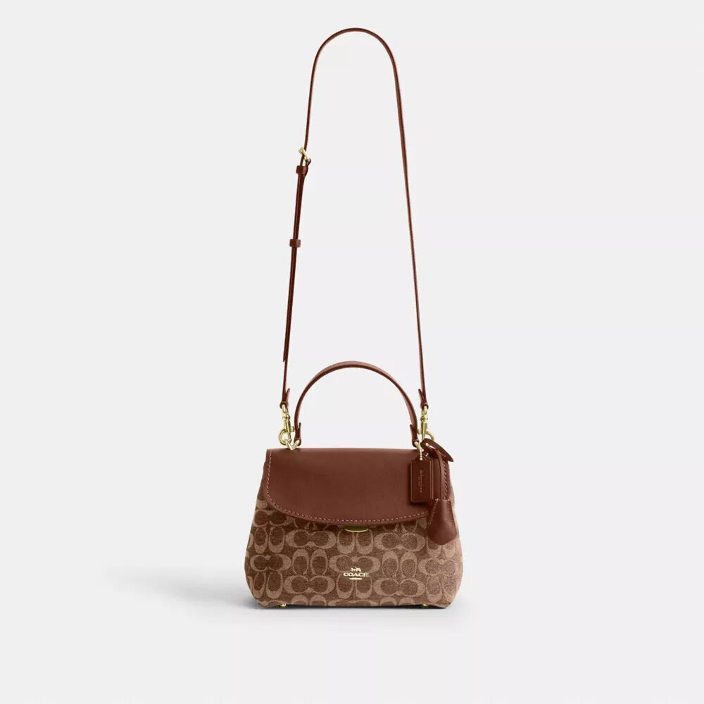 Bolso Emory con asa superior en chenilla exclusiva