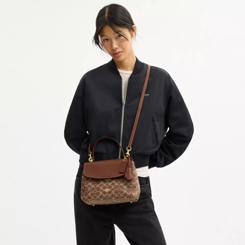 Bolso Emory con asa superior en chenilla exclusiva