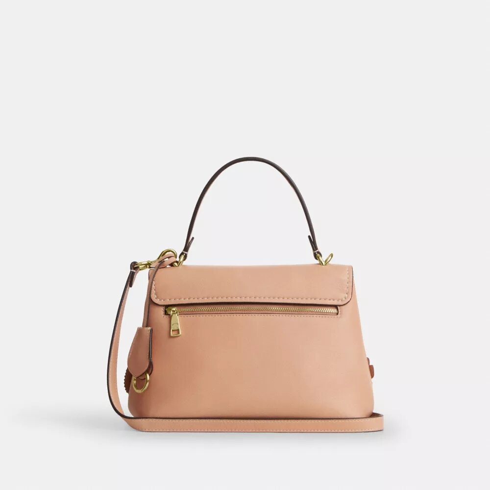 Bolso Emory con asa superior y apliques florales