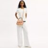 Bolso Emory con asa superior y apliques florales