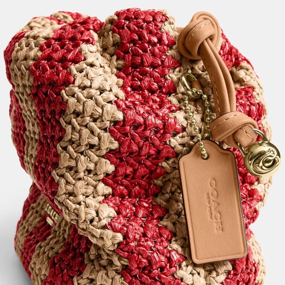 Bolso Faye Mini con cordón y rayas