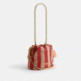 Bolso Faye Mini con cordón y rayas