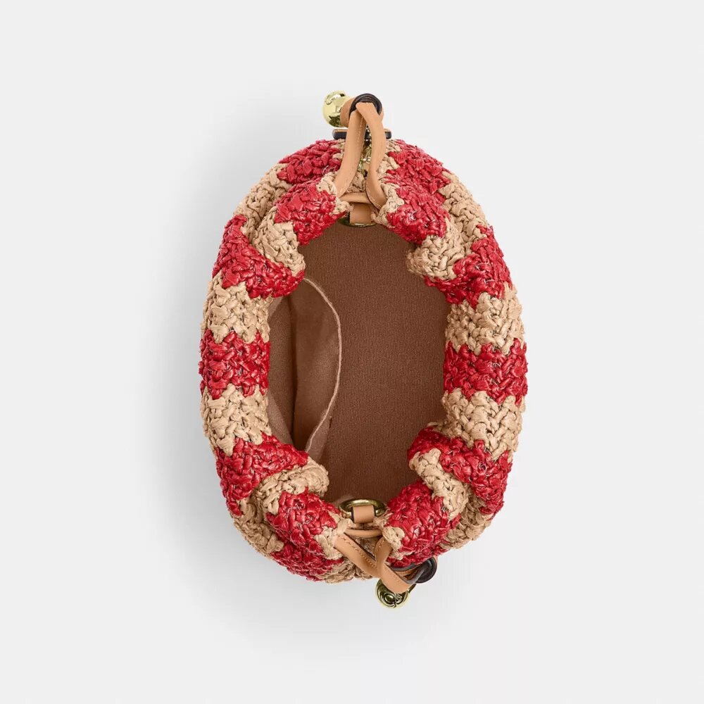 Bolso Faye Mini con cordón y rayas