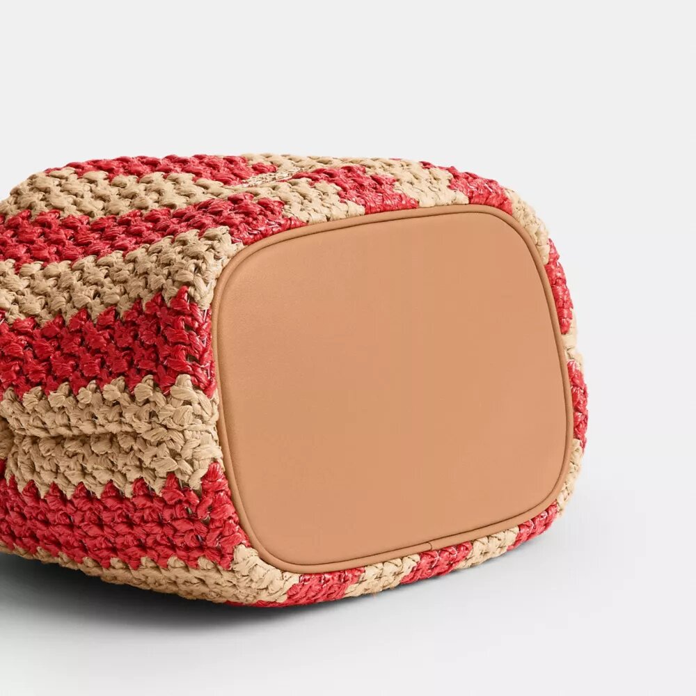Bolso Faye Mini con cordón y rayas