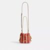 Bolso Faye Mini con cordón y rayas