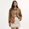 Bolso Faye Mini con cordón y rayas