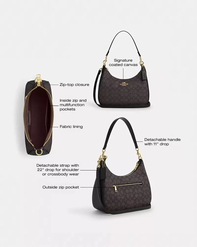 Bolso Hobo Teri en Signature Canvas