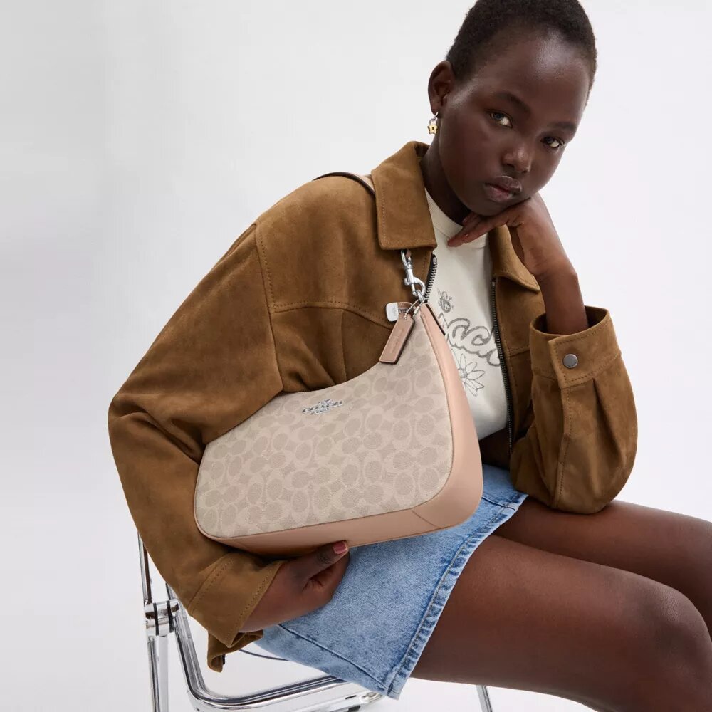 Bolso Hobo Teri en Signature Canvas