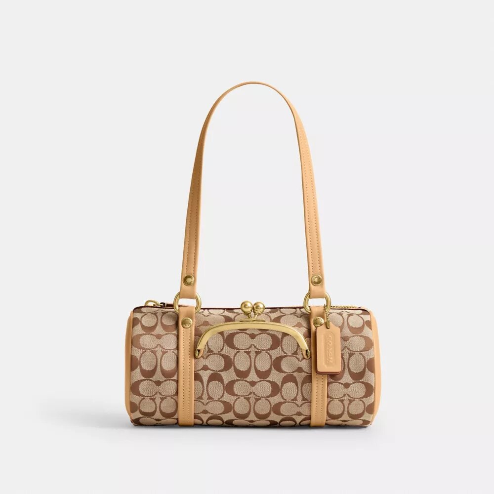 Bolso Kisslock Barrel 28 en jacquard exclusivo