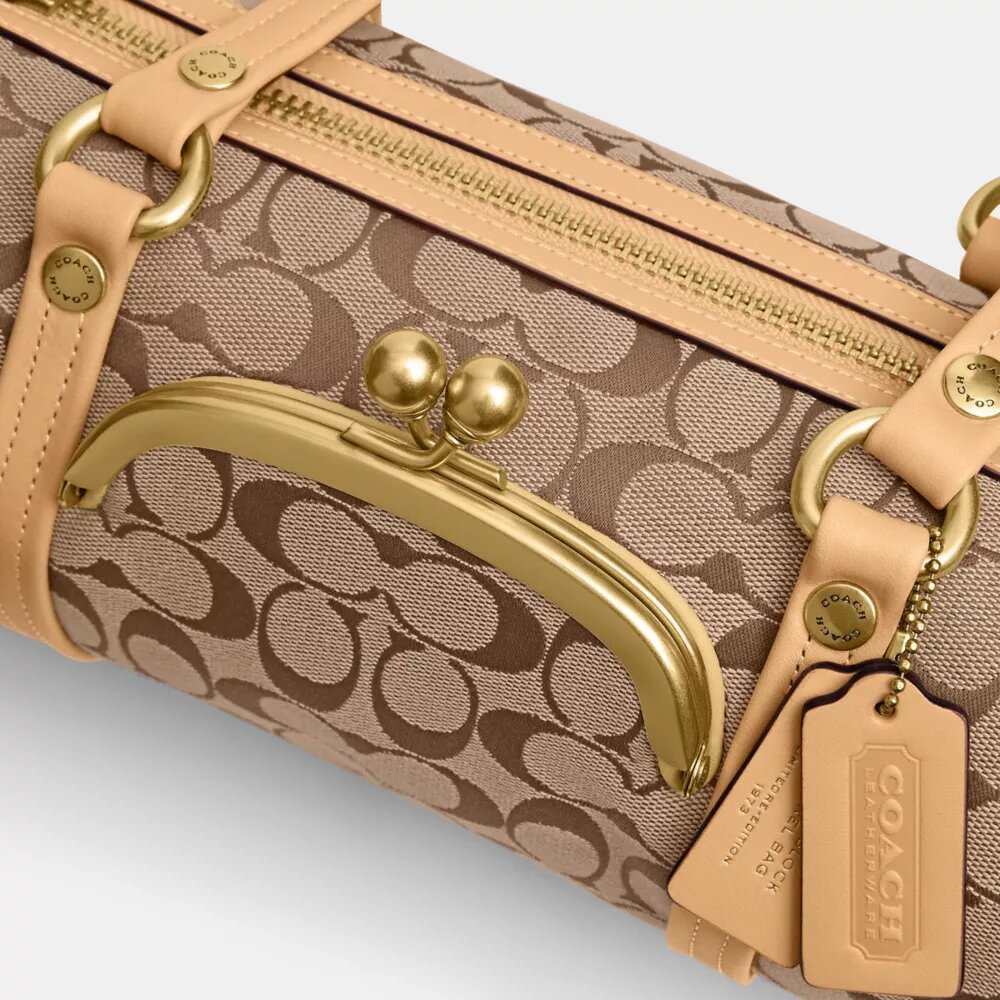 Bolso Kisslock Barrel 28 en jacquard exclusivo