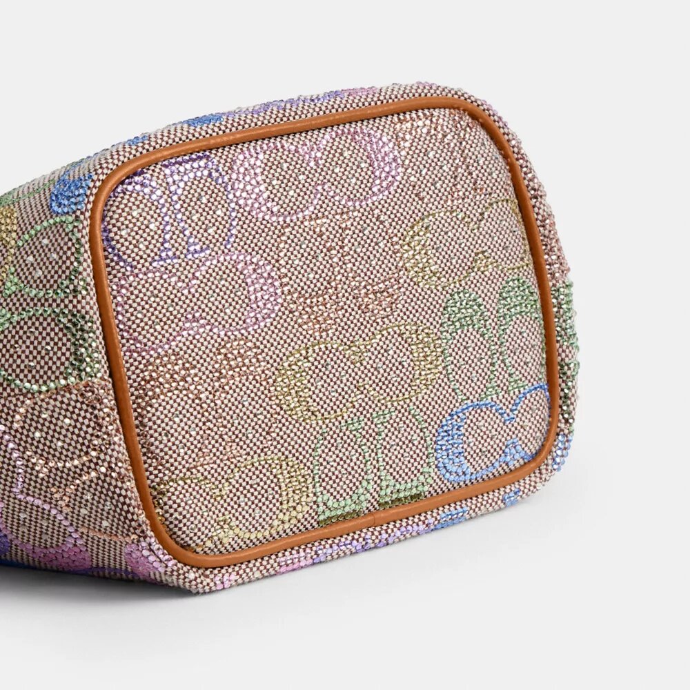 Bolso Kisslock Frame de 16 en jacquard «Crystal Signature»