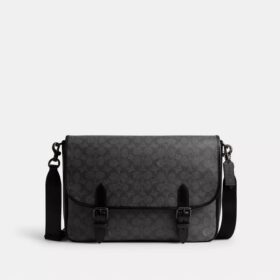 Bolso mensajero Hitch en Signature Canvas