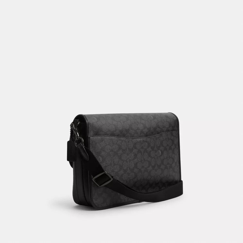 Bolso mensajero Hitch en Signature Canvas