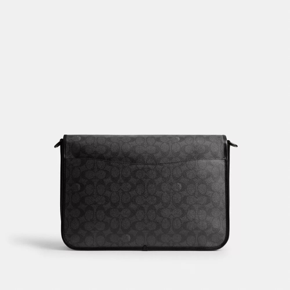 Bolso mensajero Hitch en Signature Canvas