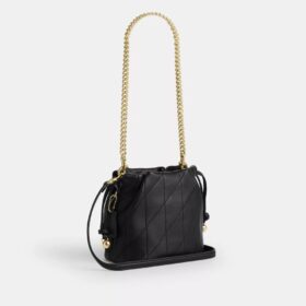Bolso mini Faye con cordón y acolchado