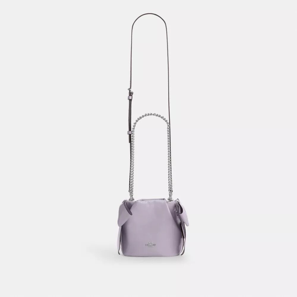 Bolso mini Faye con cordón y lazos