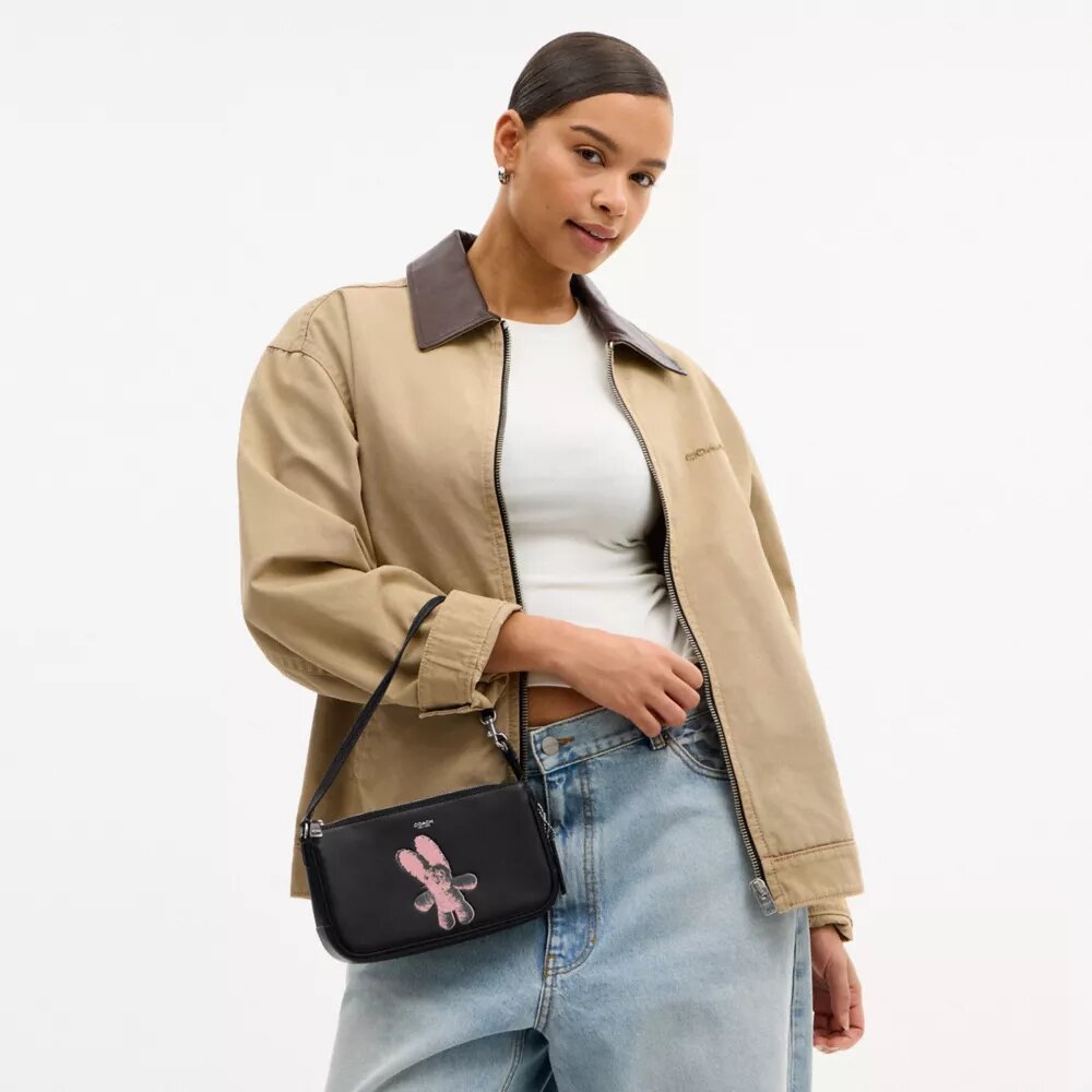 Bolso Plaza con gráfico de conejito