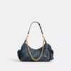 Bolso Pocket Juliet 30 en denim de algodón regenerativo con acolchado