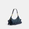 Bolso Pocket Juliet 30 en denim de algodón regenerativo con acolchado
