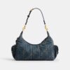 Bolso Pocket Juliet 30 en denim de algodón regenerativo con acolchado