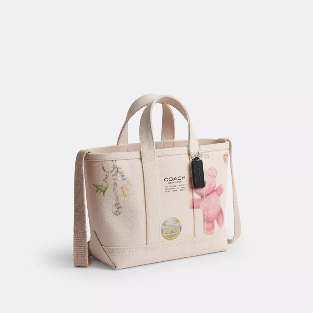 Bolso shopper utilitario 27 con estampado de bocetos