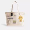 Bolso shopper utilitario con estampado de bocetos