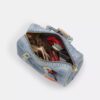 Bolso tipo cartera grande Rowan en denim desgastado con Charms