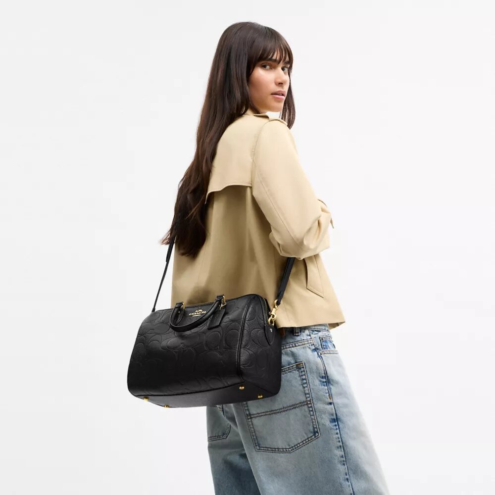 Bolso tipo cartera grande Rowan en piel exclusiva