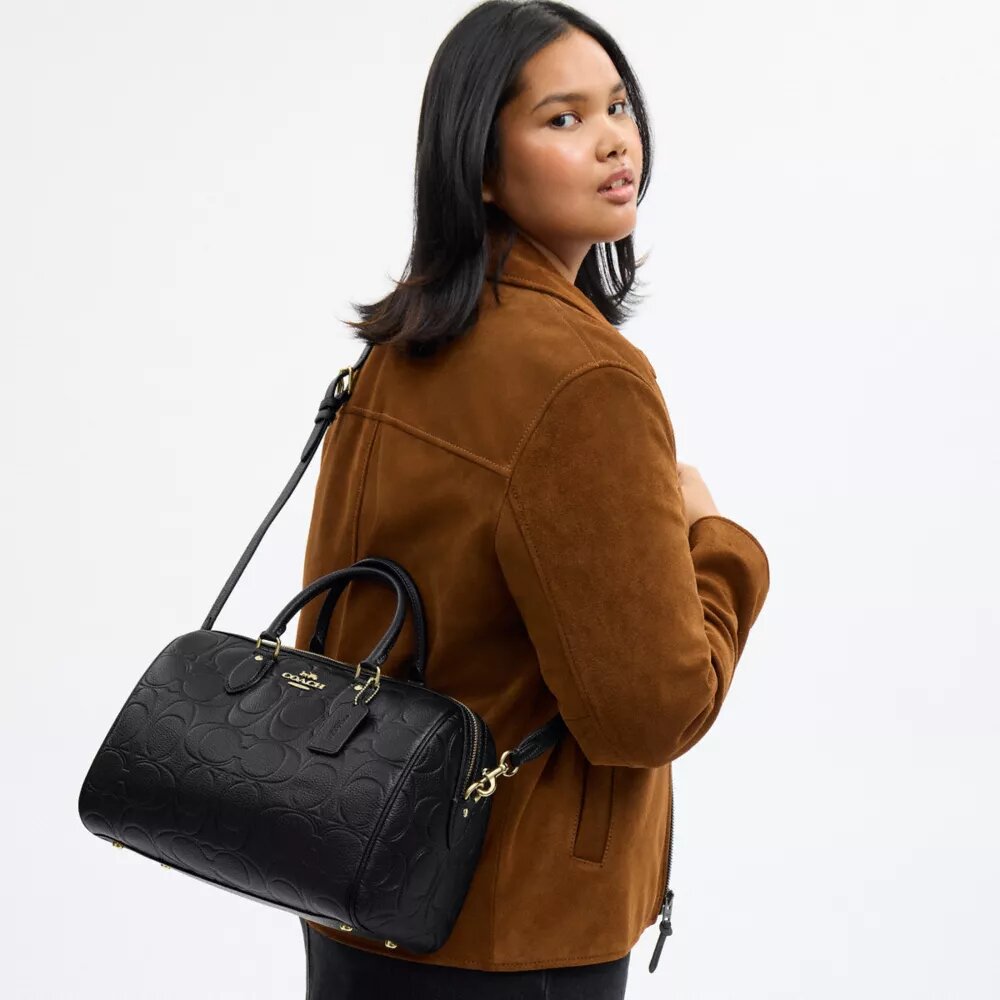 Bolso tipo cartera grande Rowan en piel exclusiva