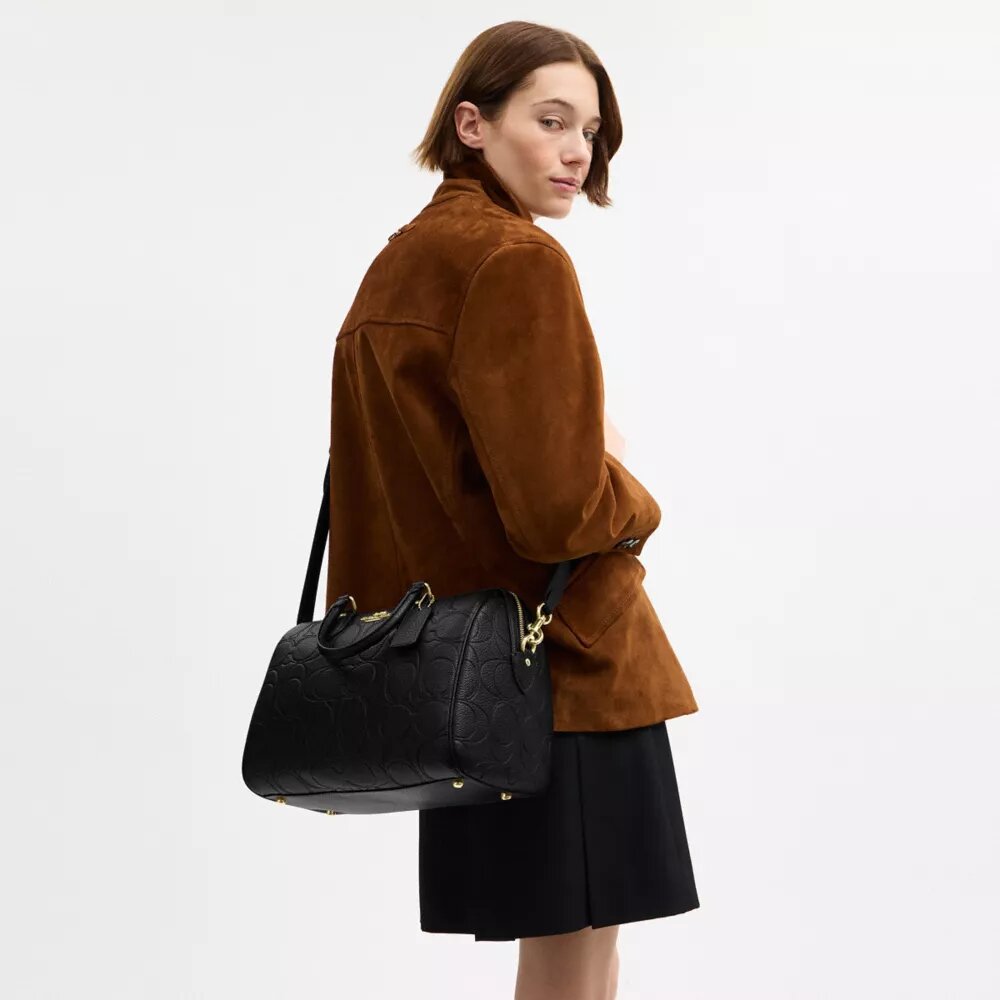 Bolso tipo cartera grande Rowan en piel exclusiva
