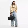 Bolso tipo cartera grande Rowan en piel exclusiva