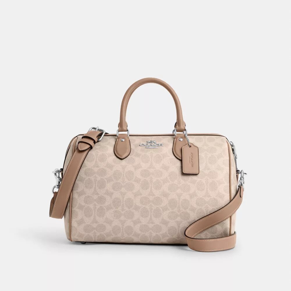 Bolso tipo cartera grande Rowan en Signature Canvas