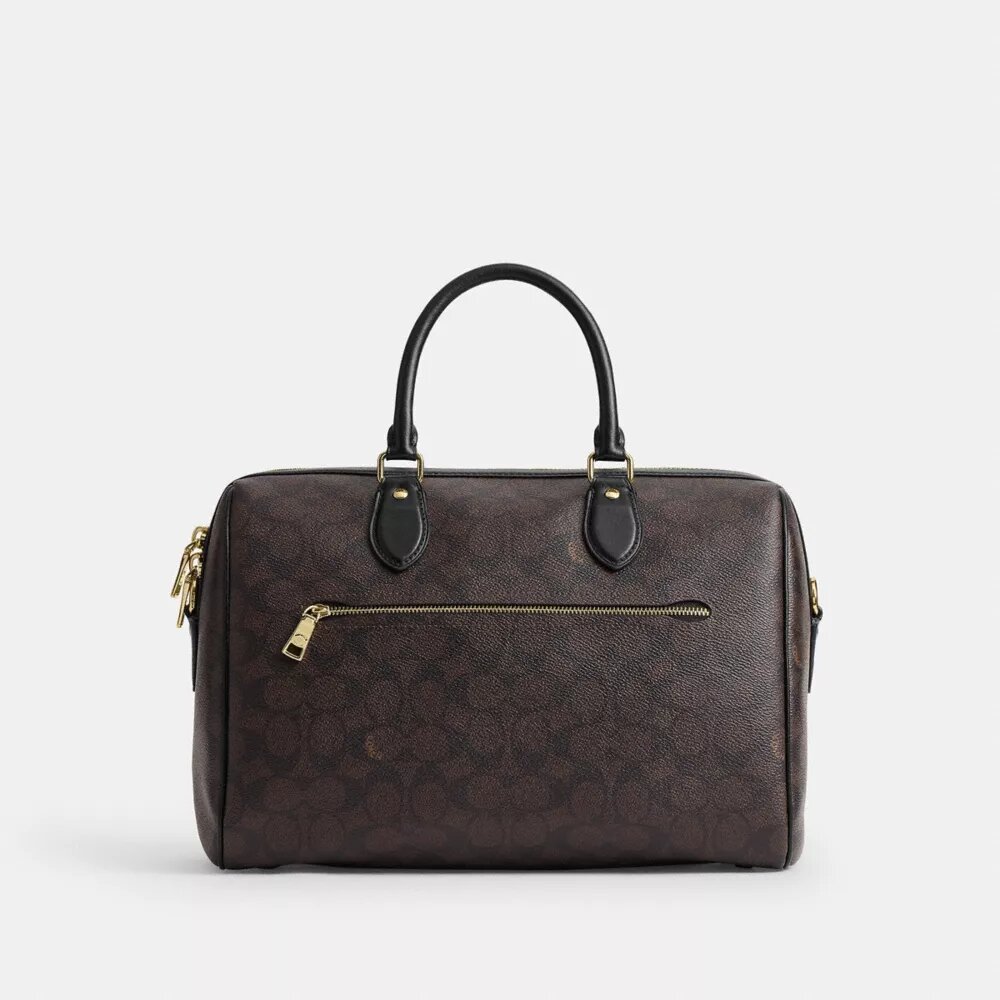 Bolso tipo cartera grande Rowan en Signature Canvas