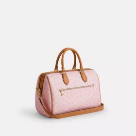 Bolso tipo cartera grande Rowan en Signature Canvas con Charms