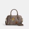 Bolso tipo cartera Rowan en jacquard exclusivo con bordado floral