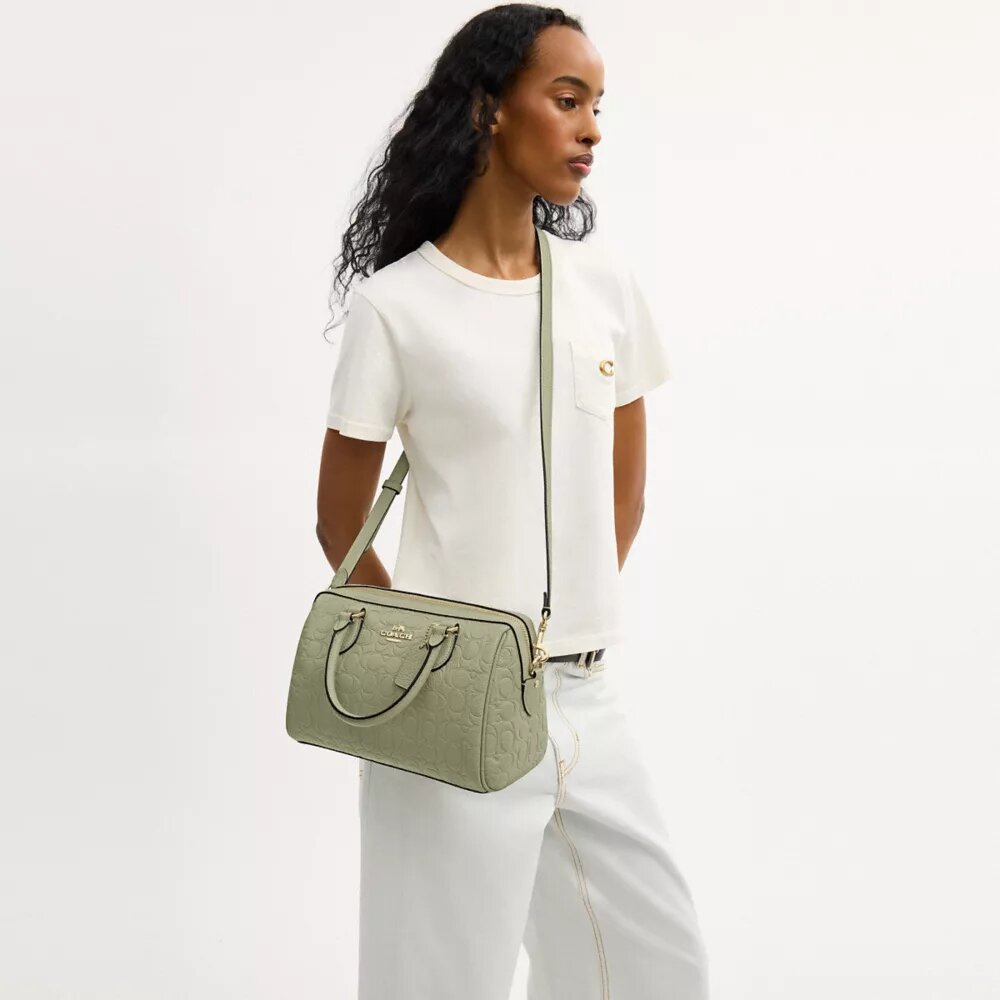 Bolso tipo cartera Rowan en piel exclusiva