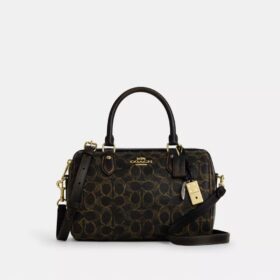 Bolso tipo cartera Rowan en Signature Canvas con Charms