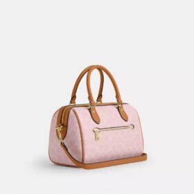 Bolso tipo cartera Rowan en Signature Canvas con Charms