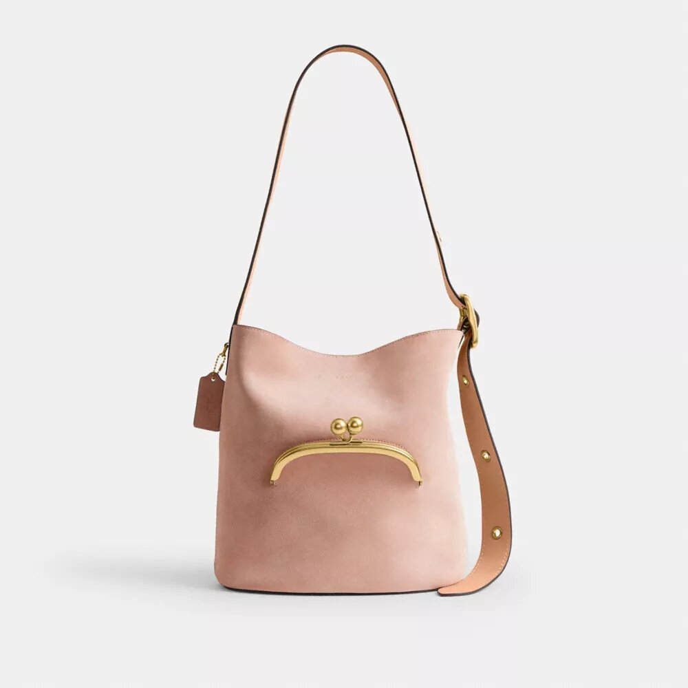 Bolso tipo cubo Bleecker con cierre Kisslock