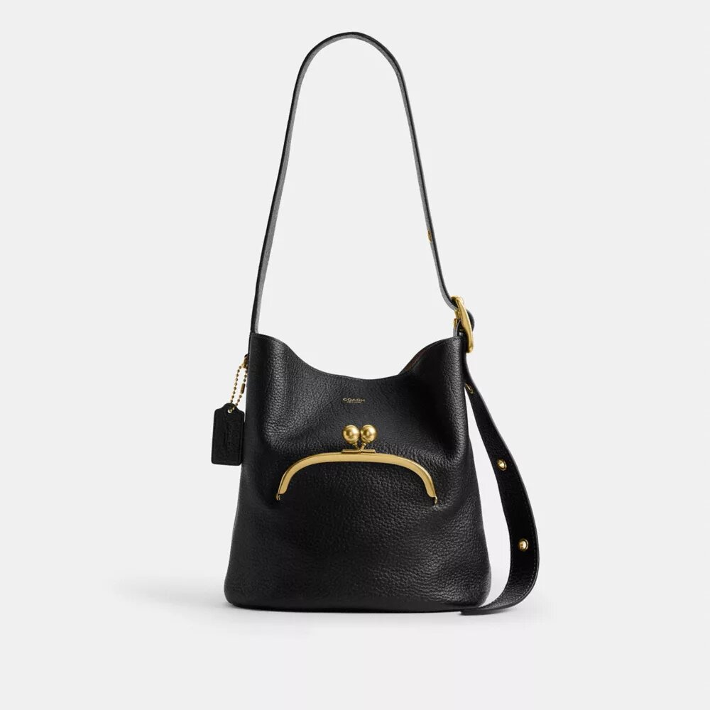 Bolso tipo cubo Bleecker con cierre Kisslock