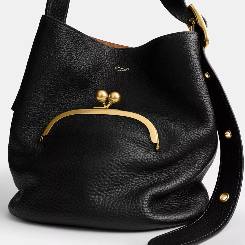 Bolso tipo cubo Bleecker con cierre Kisslock