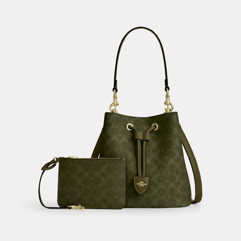 Bolso tipo cubo Rowan en Signature Canvas