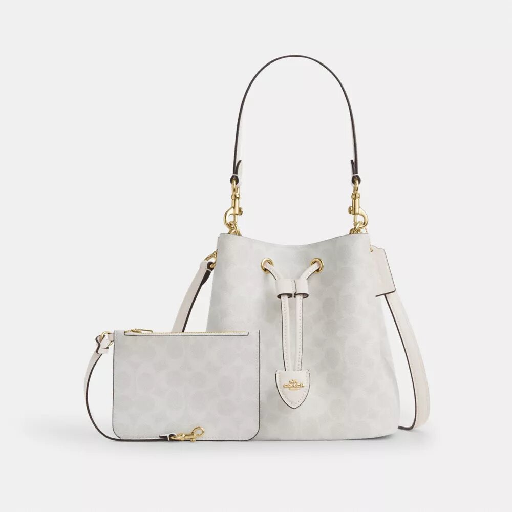 Bolso tipo cubo Rowan en Signature Canvas