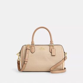 Bolso tipo satchel Rowan en color block
