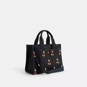 Bolso Tote Disney X Coach Cargo 26 con Mickey Mouse en lona de algodón regenerativo